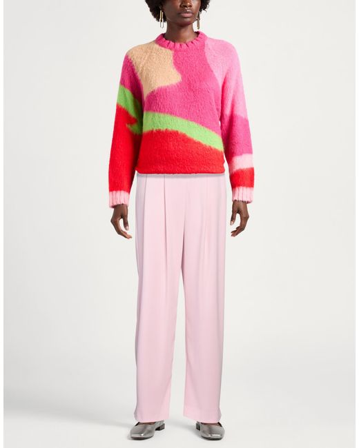 Pinko Pink Pants Polyester, Elastane