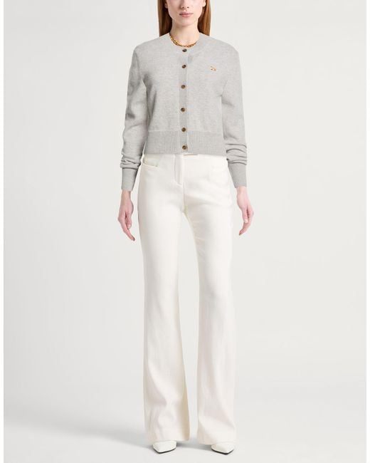 Maison Kitsuné White Light Cardigan Wool