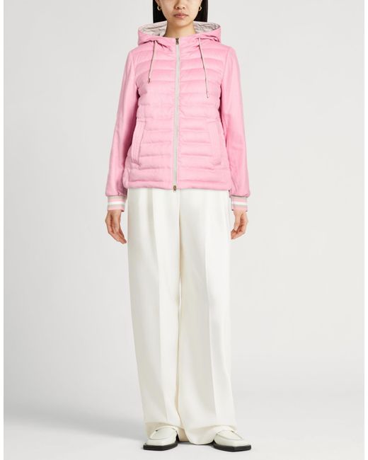 Herno Pink Puffer Silk, Cashmere, Polyamide, Elastane