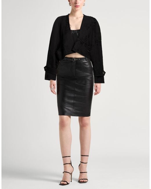 Uma Wang Black Jacket Cotton, Linen