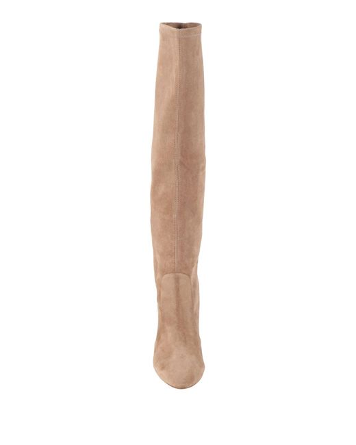 Stuart Weitzman White Camel Boot Leather