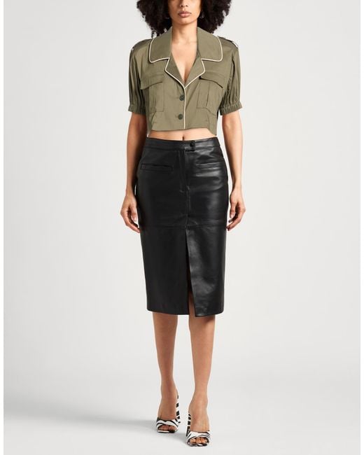 Stella Jean Green Military Shirt Cotton