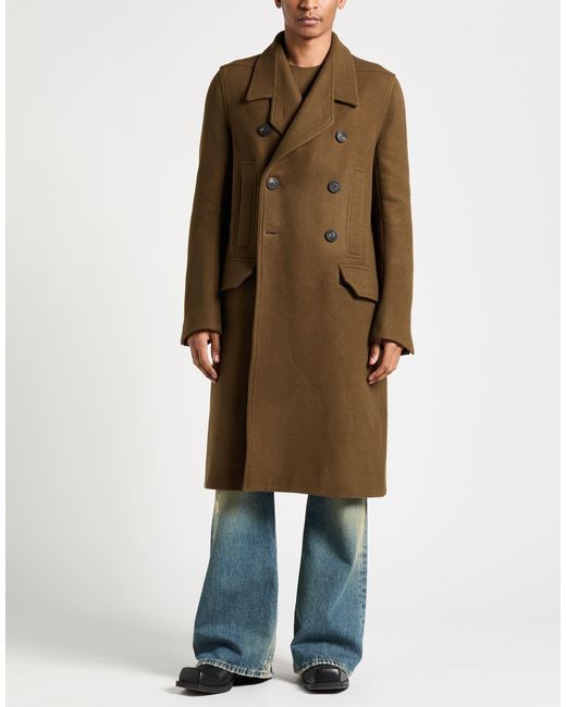 Abrigo Rick Owens de hombre de color Brown