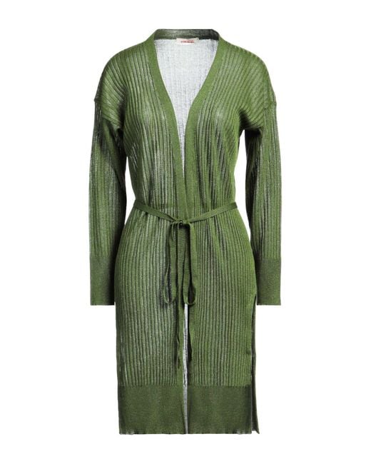 Kontatto Green Cardigan Viscose, Polyester