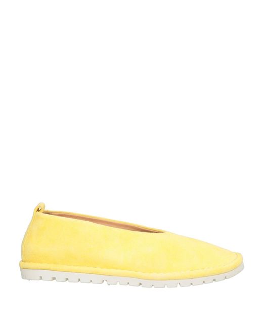 Marsèll Yellow Ballet Flats Leather