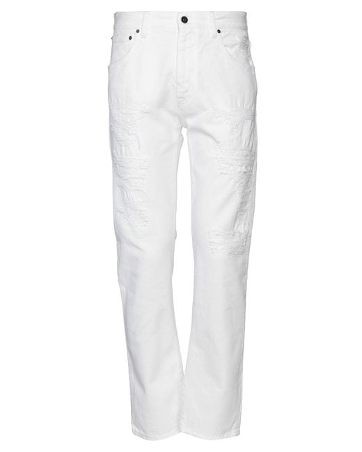 14 Bros White Jeans for men
