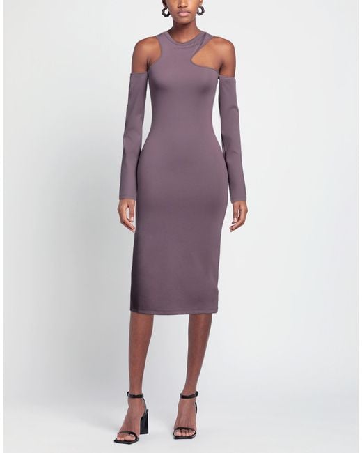 Off-White c/o Virgil Abloh Purple Midi Dress