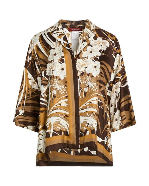 Max Mara Metallic Shirt Silk