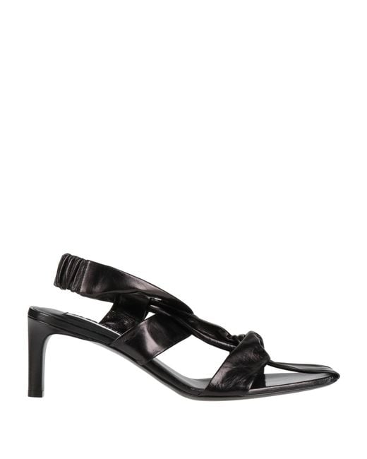 Jil Sander Black Sandals