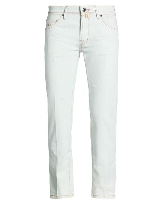 Jacob Cohen White Jeans Cotton, Elastane for men