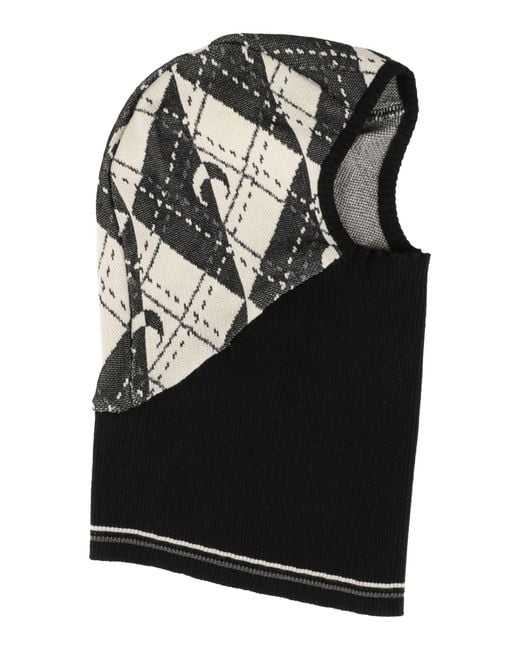 MARINE SERRE Black Hat Viscose, Polyester, Polyamide