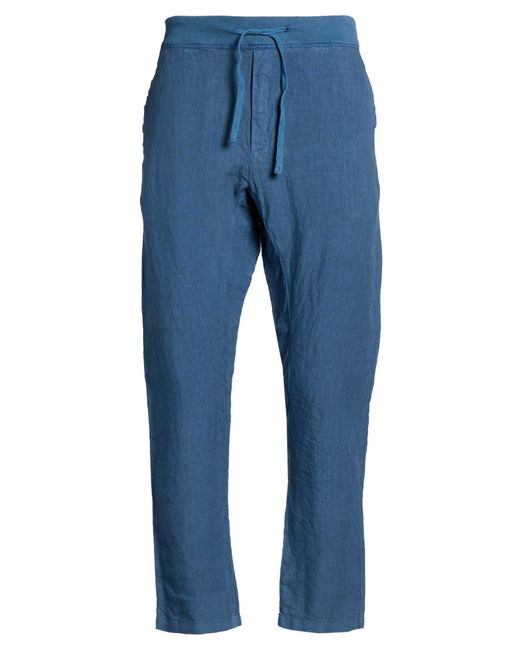 120% Lino Blue Pants Linen for men