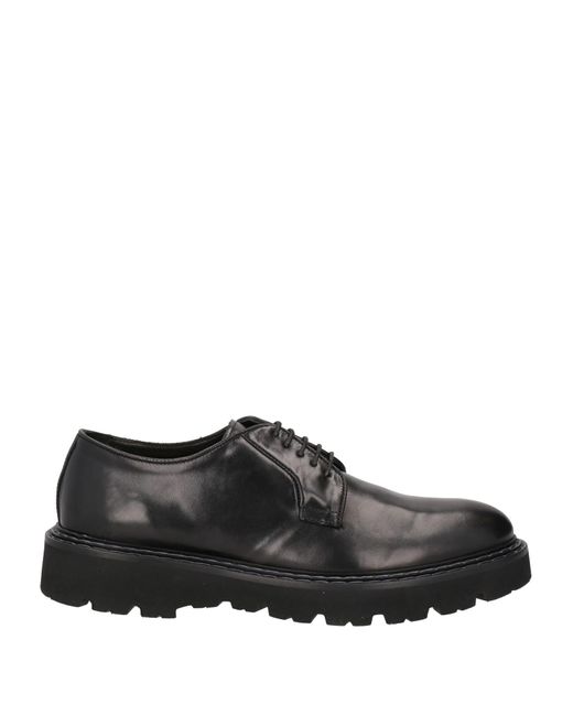 Pawelk's Black Lace-Up Shoes Leather for men