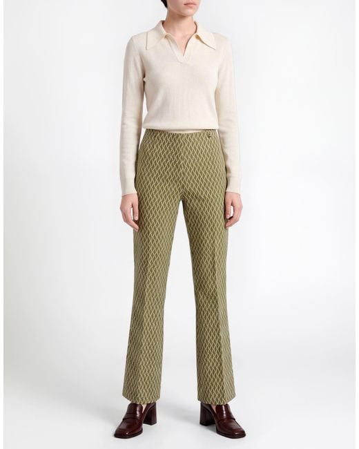 Marc Cain Green Pants Polyester, Polyamide, Elastane