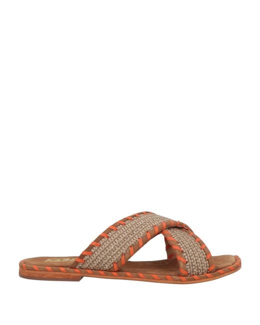 Colors Of California Brown Criss Cross Sandal