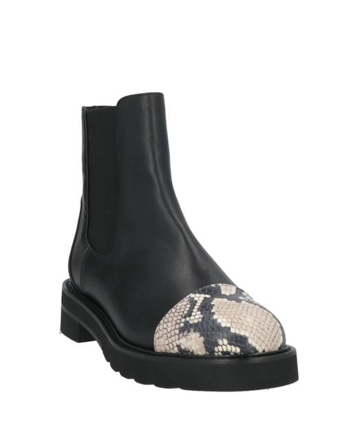 Stuart Weitzman Black Ankle Boots Leather, Synthetic Material
