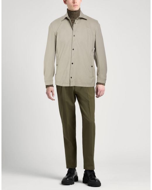 Herno Gray Light Jacket Polyester, Elastane for men