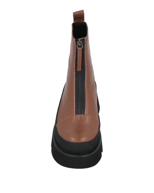 Emanuélle Vee Brown Ankle Boots Leather