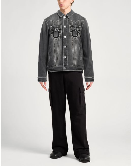 True Religion Gray Denim Outerwear for men