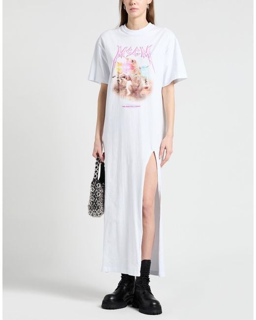 MSGM White Maxi Dress