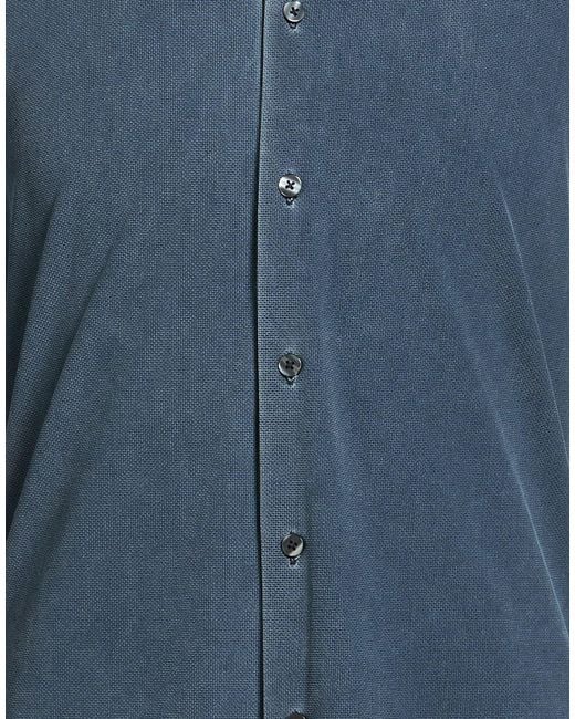 Rrd Blue Slate Shirt Polyamide, Elastane for men