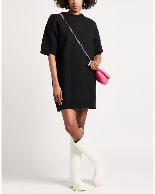 MM6 by Maison Margiela Black Mini Dress Wool