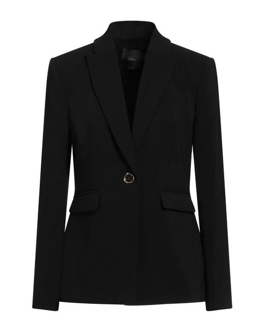 Pinko Black Blazer Polyester, Elastane