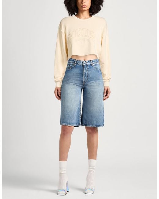 Gcds Natural Sweatshirt Cotton, Polyester
