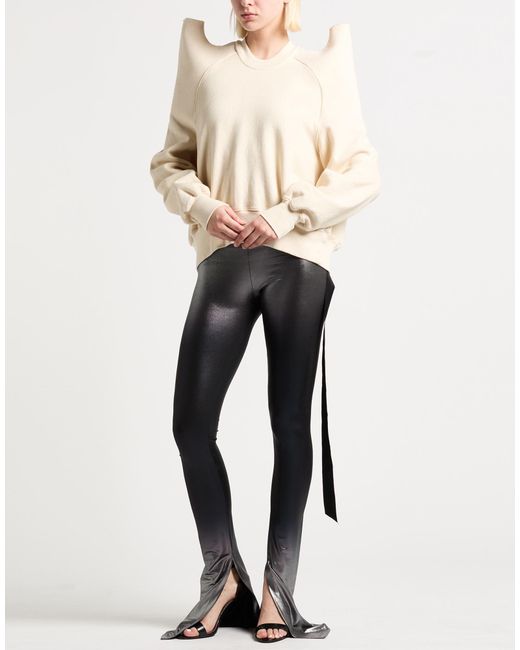 Rick Owens Natural Cream Sweatshirt Cotton