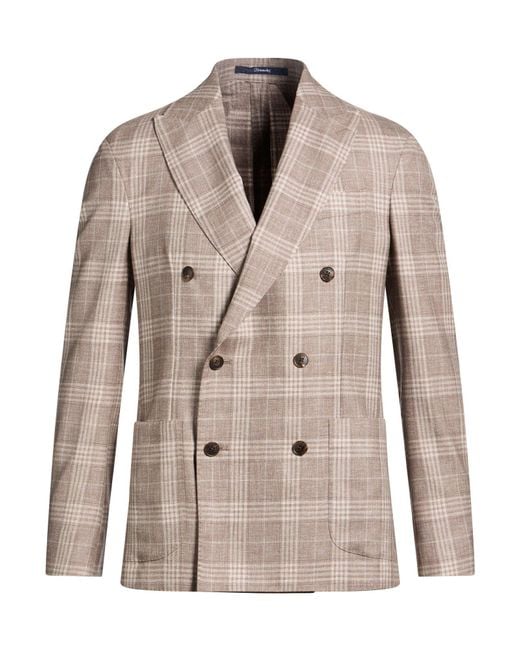 Drumohr Natural Blazer Virgin Wool for men
