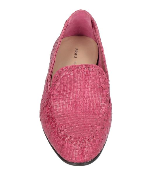 Frau Pink Fuchsia Loafers Leather