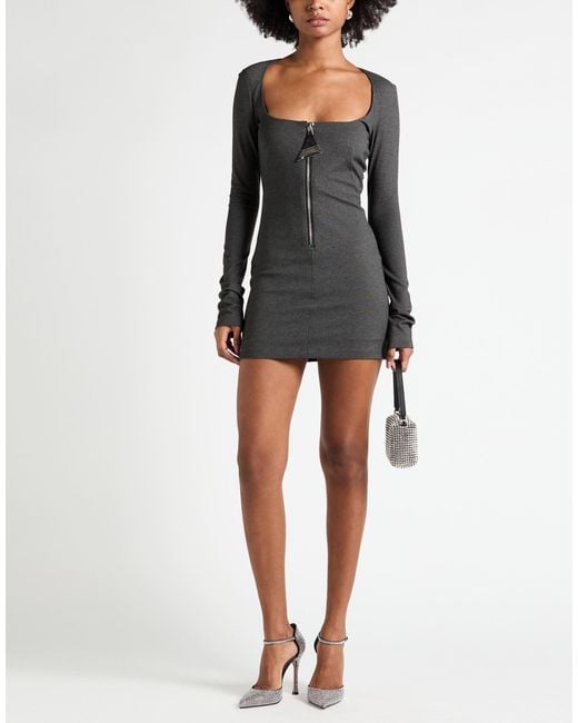 The Attico Black Mini Dress Rayon, Polyamide, Elastane