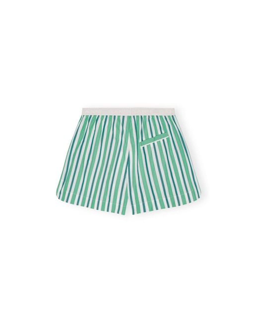 Ganni Green Shorts & Bermudashorts