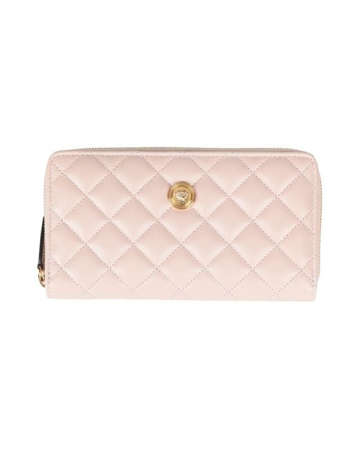 Versace Pink Wallet Leather