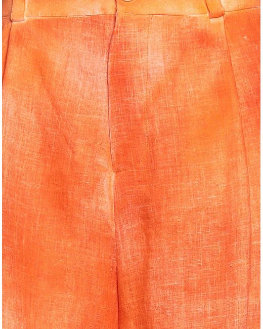 Avant Toi Orange Shorts & Bermuda Shorts Hemp