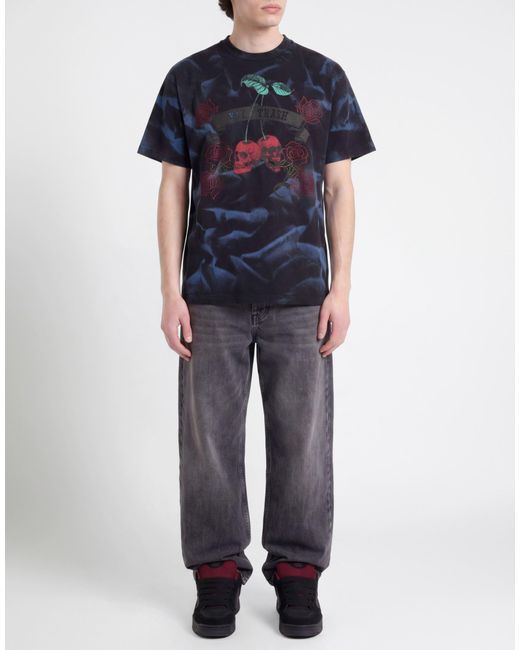 Aries Blue T-Shirt Cotton for men