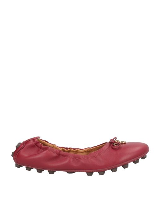 Tod's Red Ballet Flats