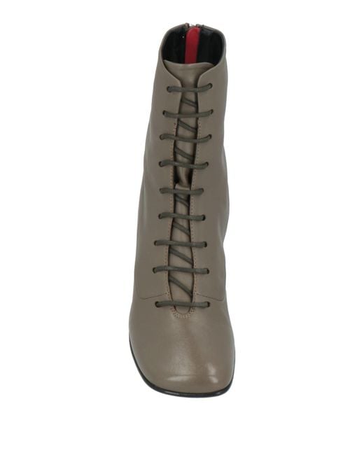 Halmanera Gray Ankle Boots