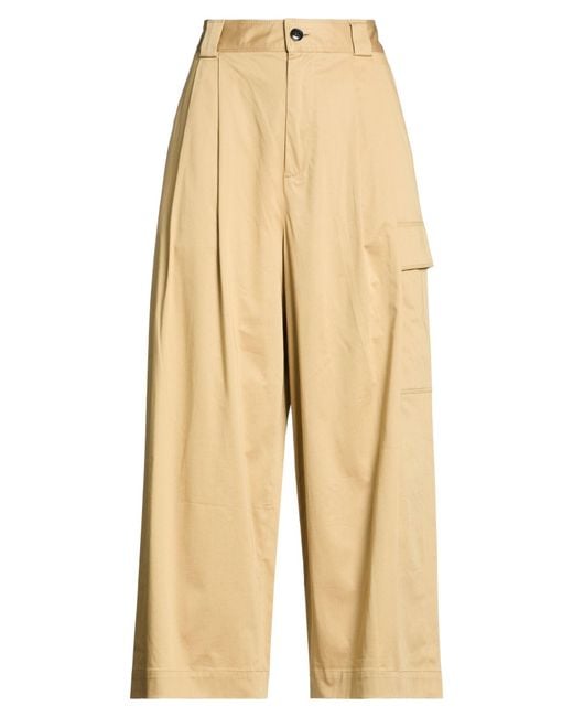 Woolrich Natural Sand Pants Cotton, Elastane