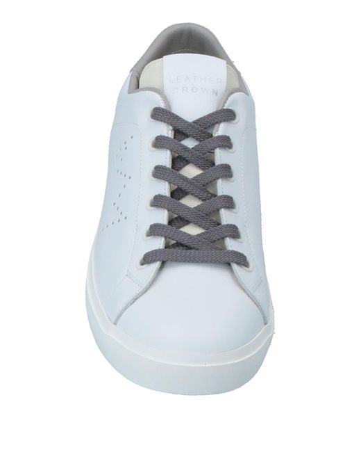 Sneakers Leather Crown de color White