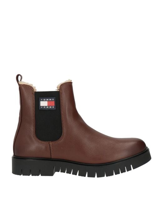Tommy Hilfiger Brown Ankle Boots