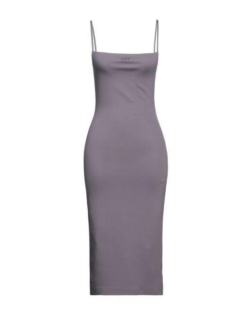 Off-White c/o Virgil Abloh Purple Midi Dress