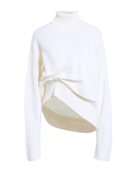 Laneus White Turtlenecks