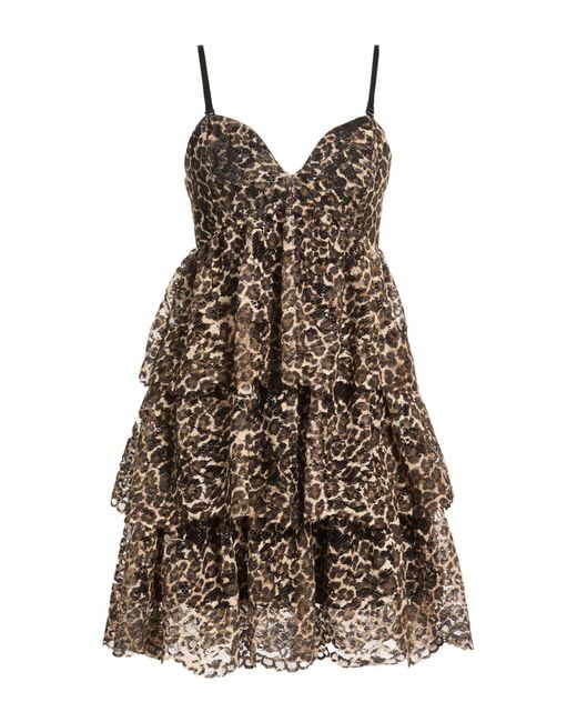 Liu Jo Brown Mini Dress Polyester