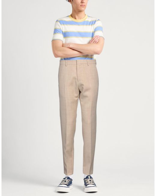 AMI Natural Pants Virgin Wool for men