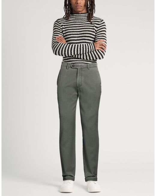 Berwich Gray Pants Virgin Wool for men