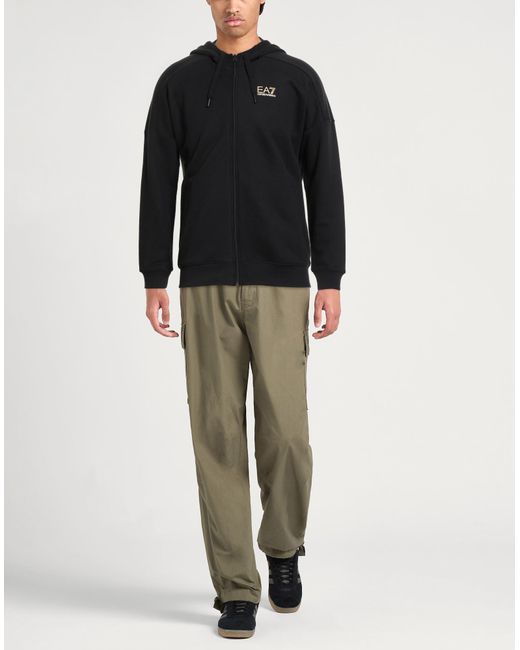 EA7 Black Sweatshirts for men