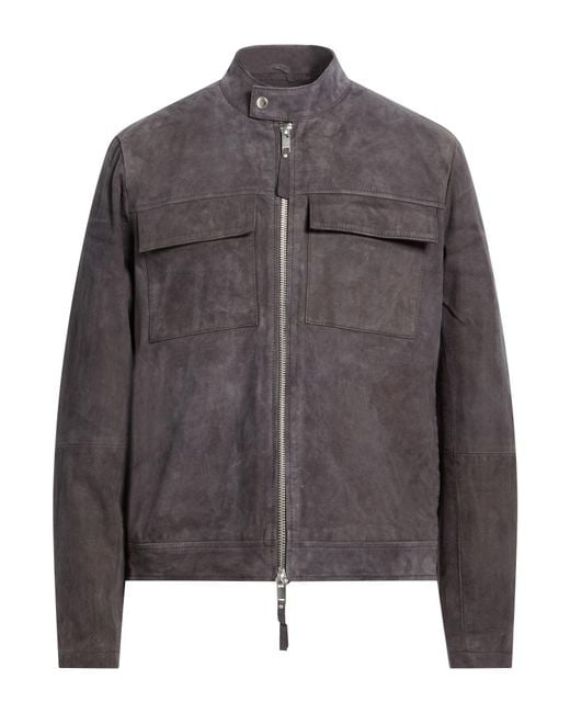 Bolongaro Trevor Gray Marco Racer Jacket Sheepskin for men