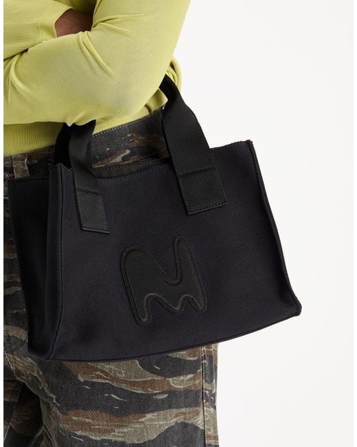 MSGM Black Handbag Cotton, Polyester