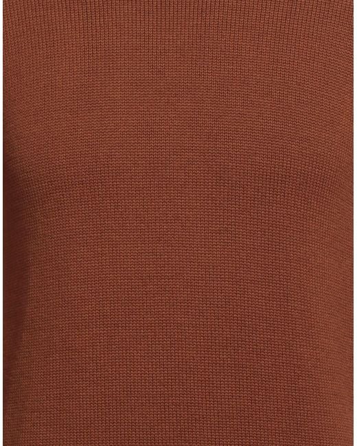 Alpha Studio Brown Sweater Wool for men